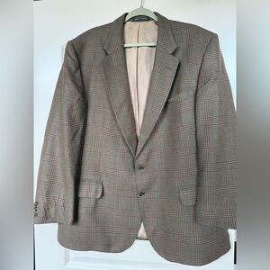Men's Classic Wool Plaid Blazer by Burberry. Sz 46R.
